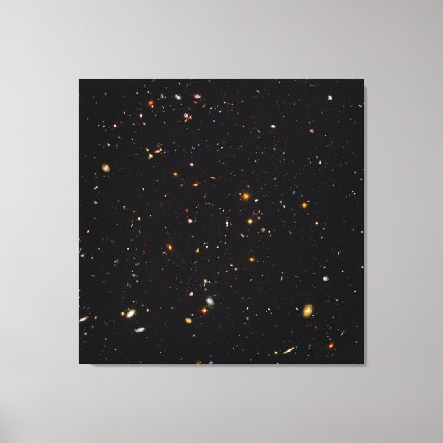 Toile Hubble Ultra Deep Field Vue de 10 000 Galaxies (Recto)