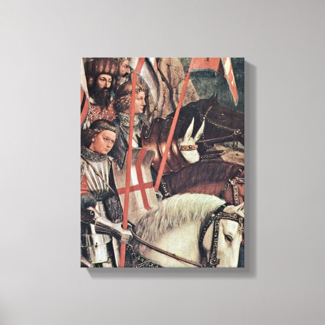 Toile Hubert van Eyck - Les Chevaliers Justes Détail (Recto)