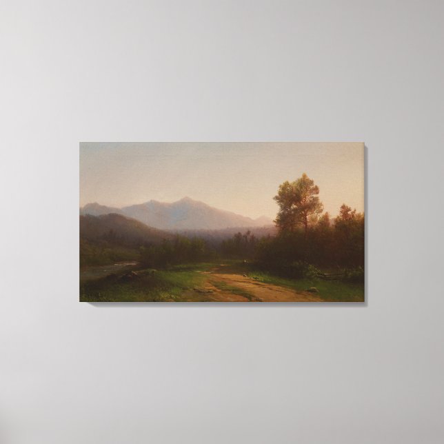 Toile Hudson River Landscape, c.1860-5 (huile sur toile) (Recto)