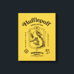 Toile HUFFLEPUFF™ Dedication Patience Loyalty Crest<br><div class="desc">Celebrate loyalty, patience, and unwavering dedication with this bold Hufflepuff™ crest design. Featuring the proud badger set within a classic shield, this striking artwork highlights the house’s defining traits — Dedication, Patience, and Loyalty — in a timeless, vintage-inspired layout. Rendered in signature house colors with detailed linework and subtle magical...</div>