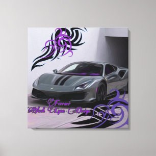 Toile Huile Jhgf Noir Lyon design