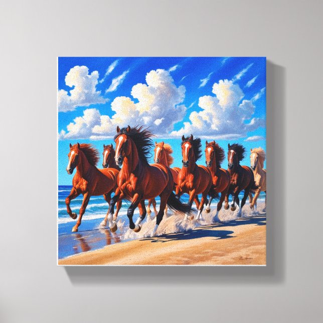 Toile huit canvas de cheval a (Recto)
