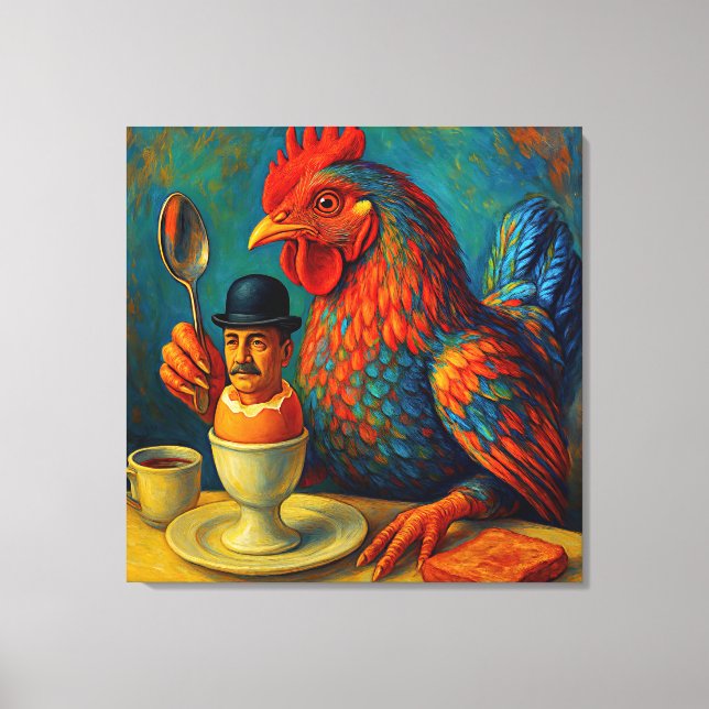 Toile Humain Dur à Cuire - Jeu de Mains à Petit Déjeuner (Recto)