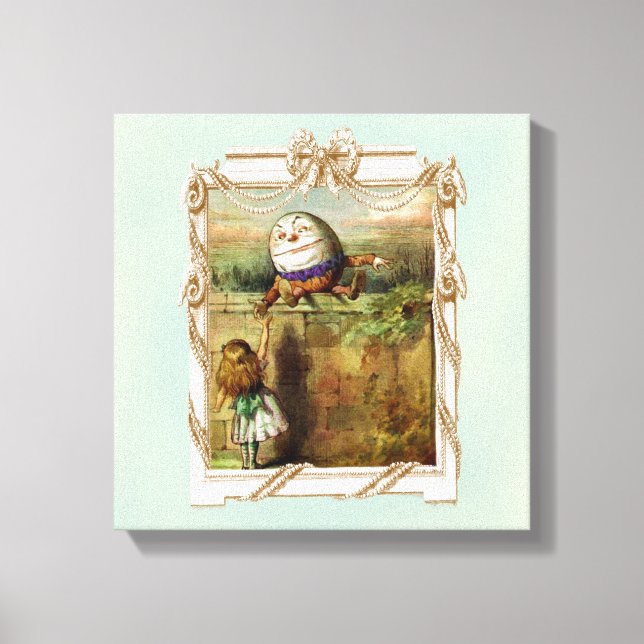Toile Humpty Dumpty et Alice (Recto)