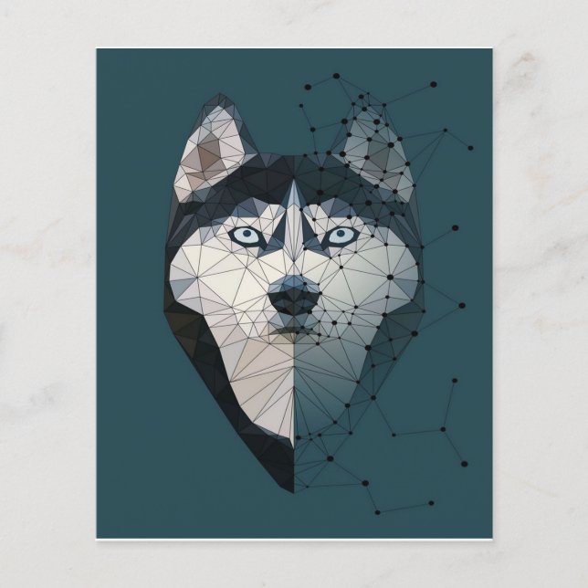 Toile Husky Constellation (Devant)