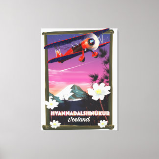 Toile Hvannadalshnkur affiche de voyage Islande.