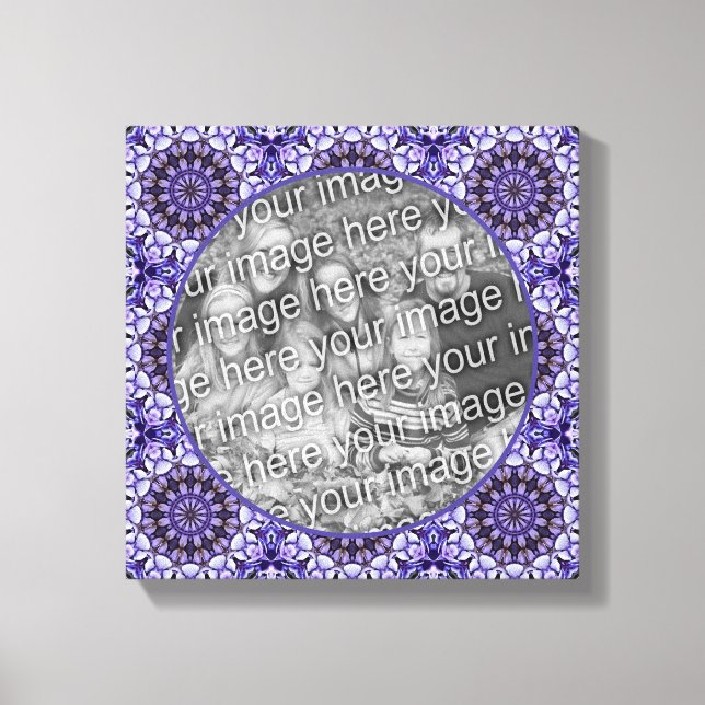 Toile Hydrangea Flower Petal Abstrait Ajouter Votre Prop (Recto)