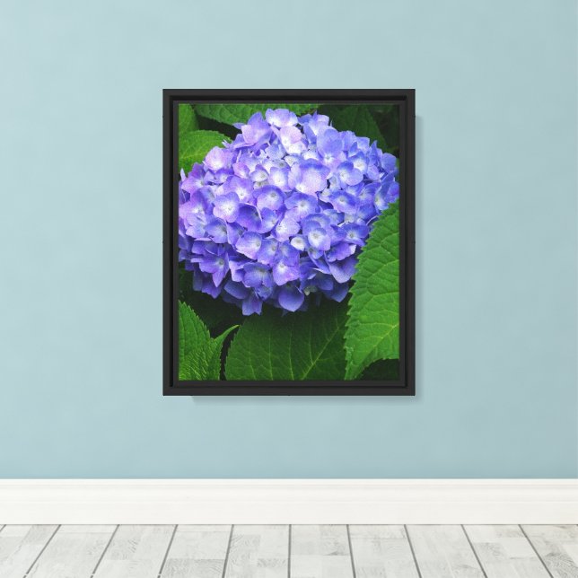 Toile Hydrangea lavande 8"x10" (Insitu (Plancher de Bois))