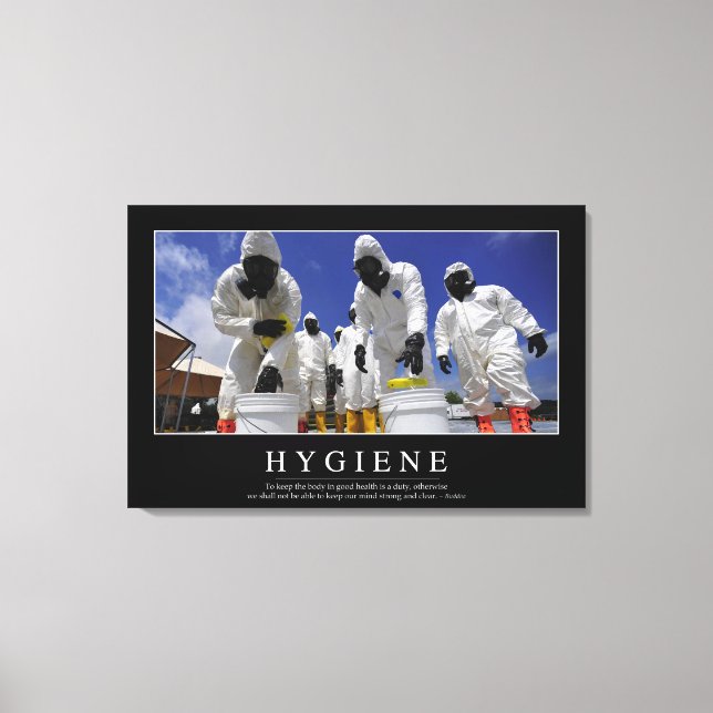 Toile Hygiène : Citation Inspirationnelle (Recto)