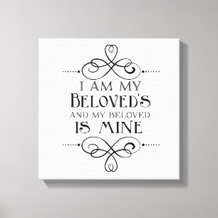 Toile I Am My Beloved's et My Beloved is Mine Canvas