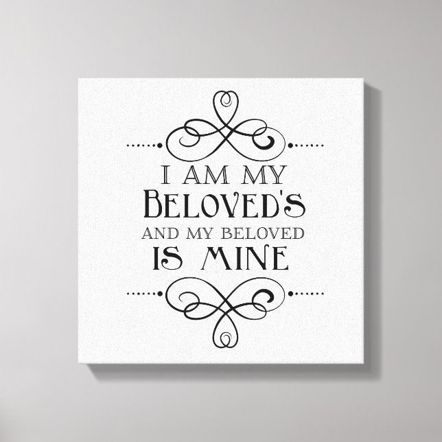 Toile I Am My Beloved's et My Beloved is Mine Canvas (Recto)