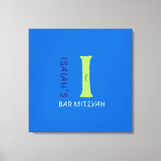 Toile I Carte d'accès au Bat mitzvah à barre initiale Mo