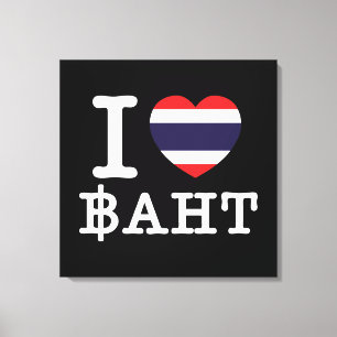Toile I Heart (Amour) Baht