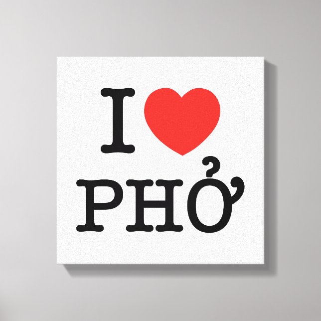 Toile I Heart (Amour) Pho (Recto)
