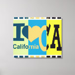 Toile I love California - Pop art<br><div class="desc">I love California - Pop art</div>