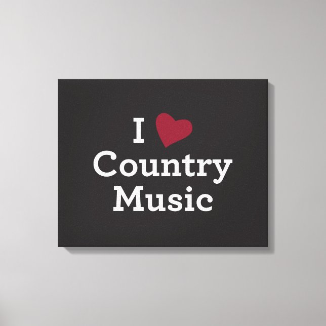 Toile I Love Country Music (Recto)