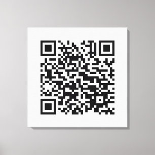 Toile I Love Laos (Khoy Huk Lao) Drapeau QR Code   Geek 