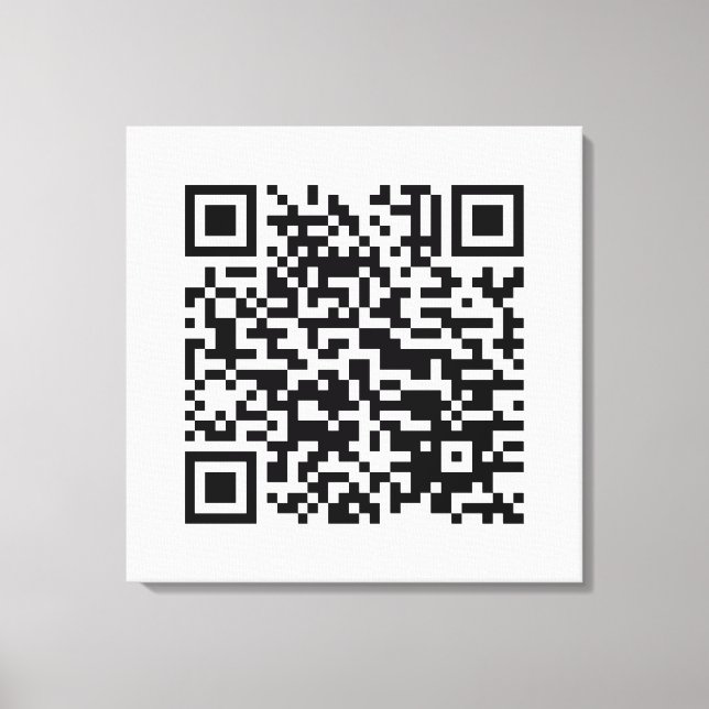 Toile I Love Laos (Khoy Huk Lao) Drapeau QR Code | Geek  (Recto)