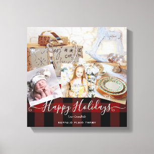 Toile I Love My GRANDMA - PHOTO COLLAGE Grand-parent Cad