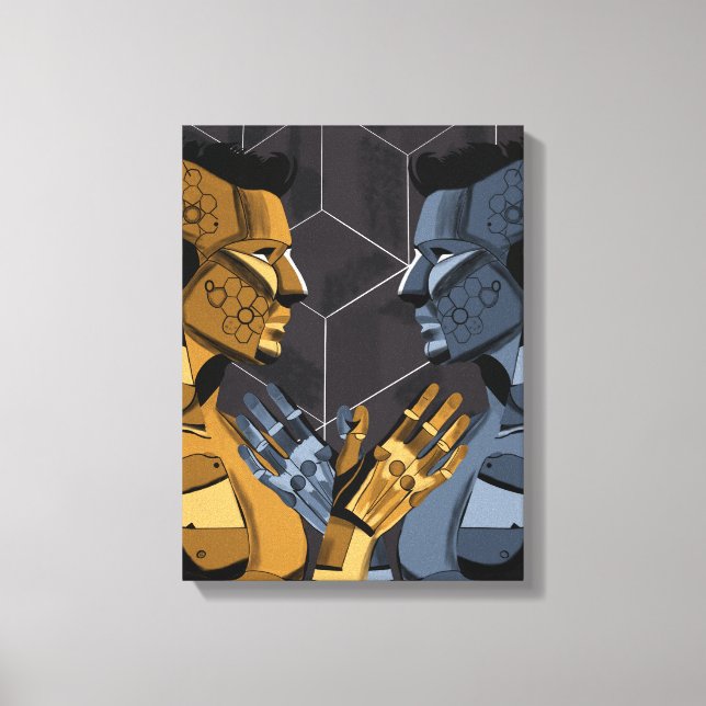 Toile I Saw Myself I B – Self Recognition Art (Recto)