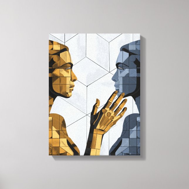 Toile I Saw Myself II A – Self Recognition Art (Recto)