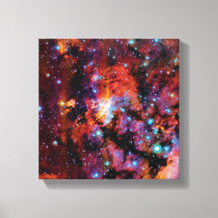 Toile IC 4628 Nébuleuse de la Crevette - Photo colorée d