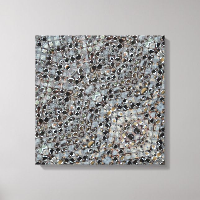 Toile Ice Metal Fire Stretched Canvas Print (Recto)