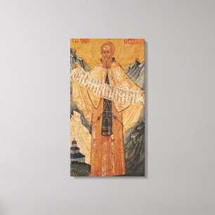 Toile Icône de saint Sabas de Jérusalem, 1572