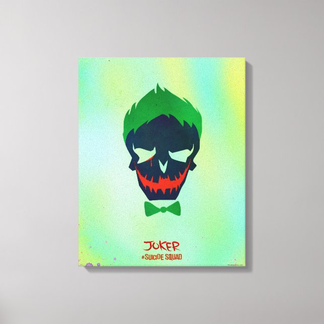 Toile Icône de tête de joker du peloton | de suicide (Recto)