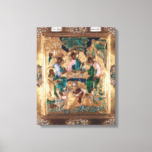 Toile Icône dépeignant Abraham et les trois anges