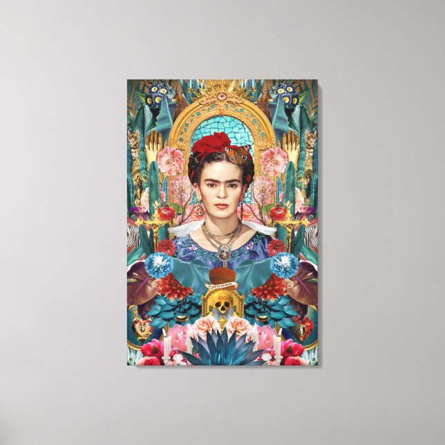 Toile icone-mexicaine-frida-kahlo (Recto)