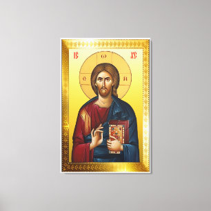 Toile icône orthodoxe de Jésus-Christ