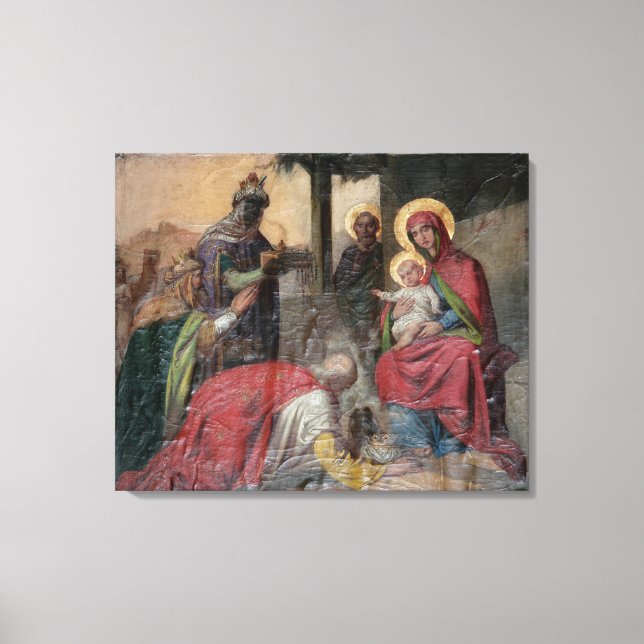 Toile Icônerie orthodoxe serbe à l'église de Valjevo. - (Recto)