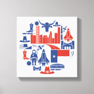 Toile Icônes de Houston le Texas
