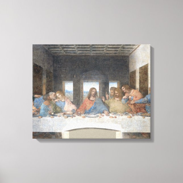 Toile Iconique Léonard de Vinci La Dernière Cène (Recto)