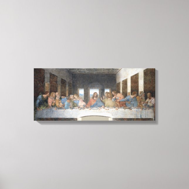Toile Iconique Léonard de Vinci La Dernière Cène (Recto)