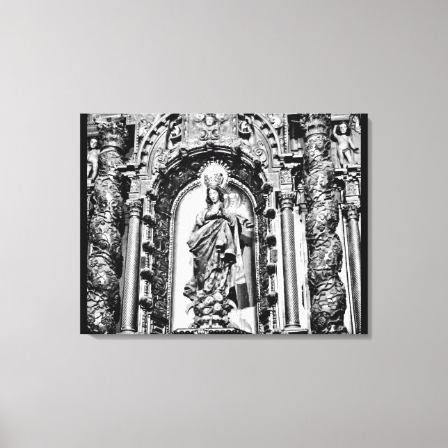 Toile Iconographie Séville Noir + Blanc (Recto)