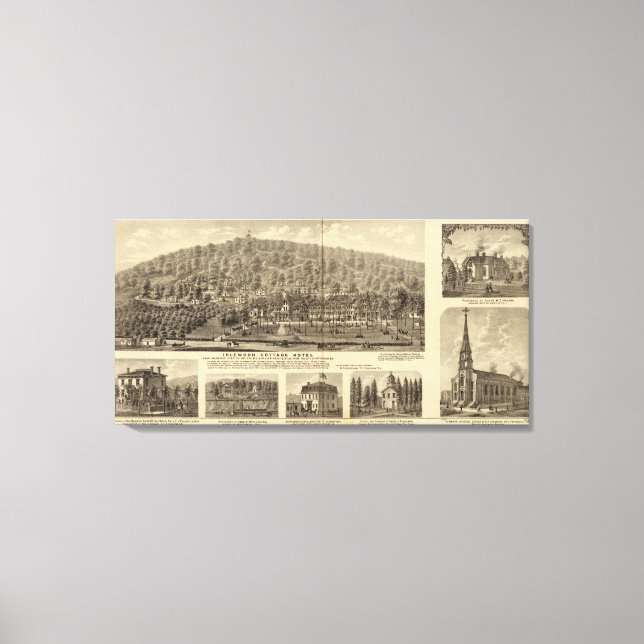 Toile Idlewood Cottage Hotel près de Pittsburgh (Recto)