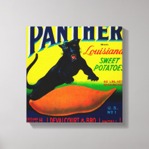 Toile Igname LabelLawtell, LA de panthère