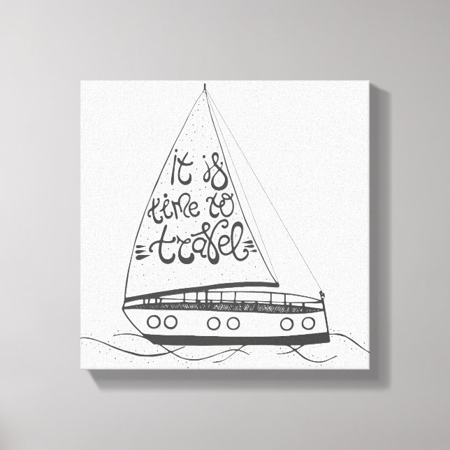 Toile Il Est Temps De Voyager (Recto)
