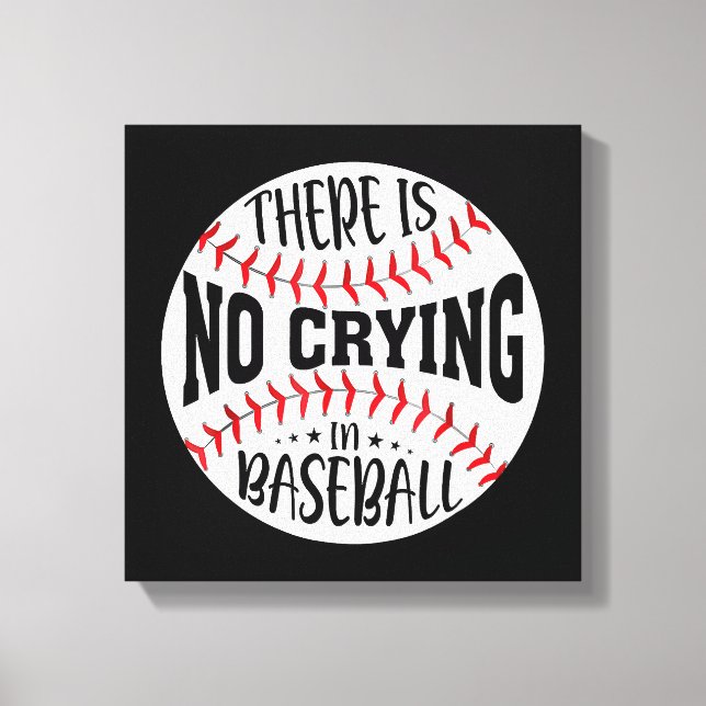 Toile Il n'y a pas de larmes au baseball  (Recto)