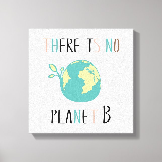 Toile Il N'Y A Pas De Planète B (Recto)