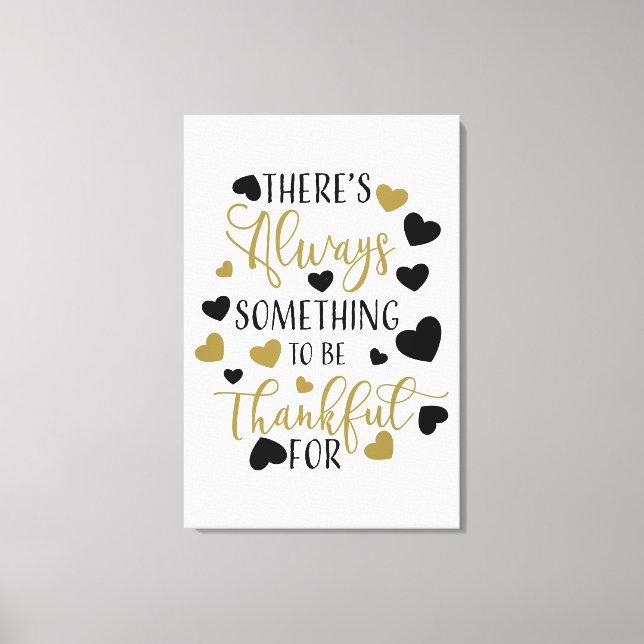 Toile il y a toujours quelque chose à remercier (Recto)