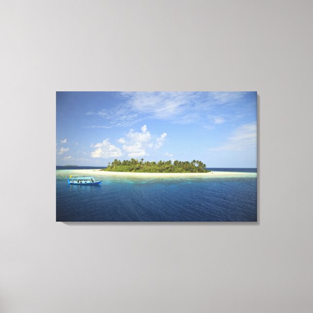 Toile Île de Baughagello, atoll South Huvadhoo, (Recto)