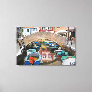 Toile Île de Burano, Burano, Italie.Coloré