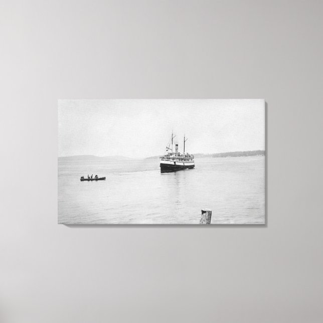 Toile Ile de Lopez, WA - Ferry de Rosalie San Juan (Recto)