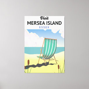 Toile île de Mersia affiche de voyage Essex