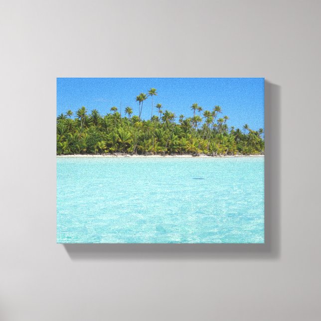 Toile Île tropicale de Rangiroa (Recto)