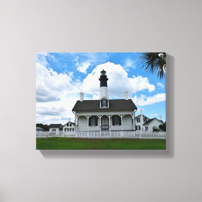 Toile Île Tybee, Georgia Lighthouse Canvas Imprimer (Recto)