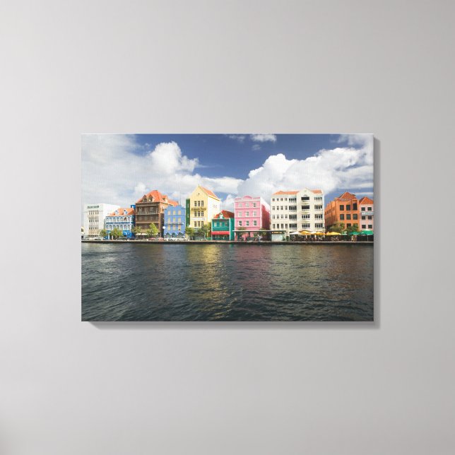 Toile Îles ABC, CURAÇAO, Willemstad: Front de mer (Recto)